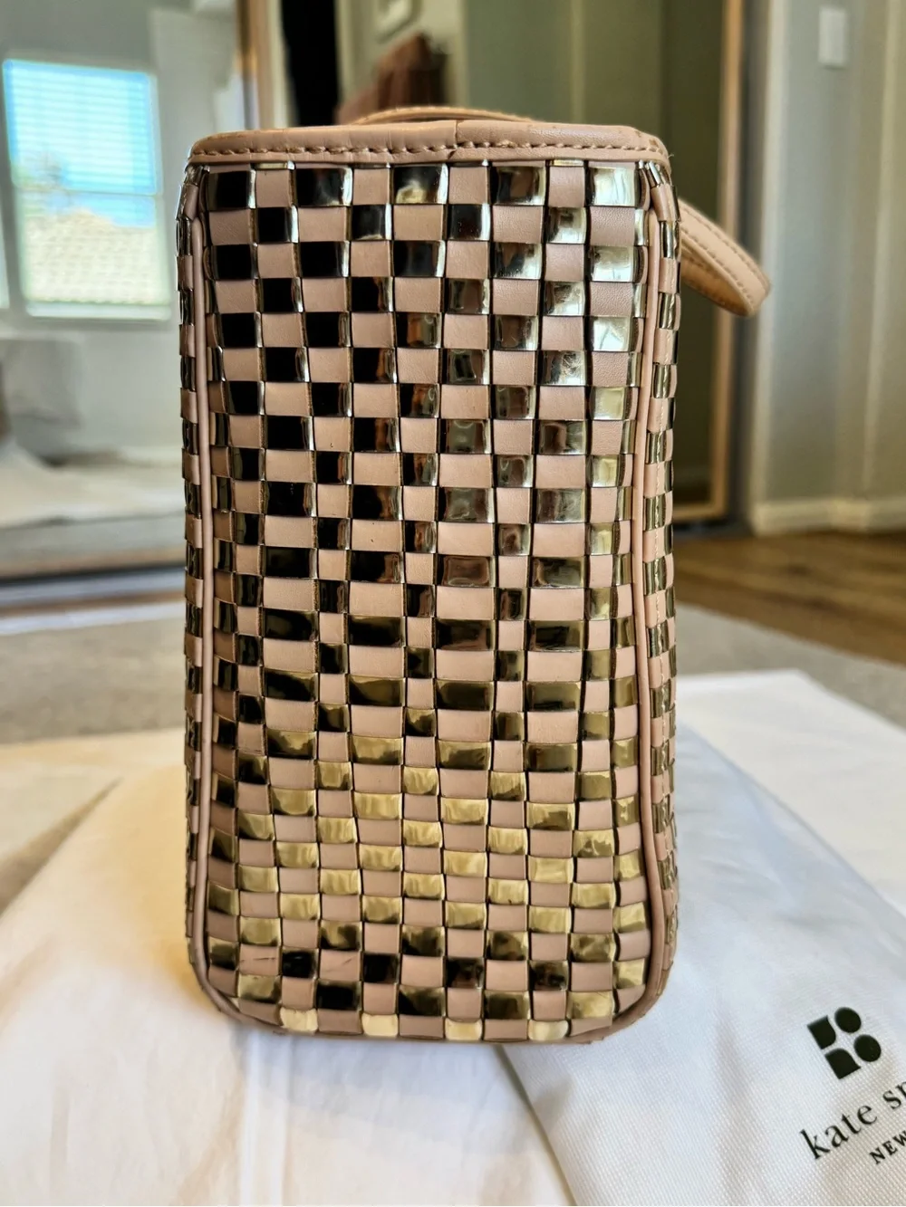 kate spade Quinn Metallic Woven Tote